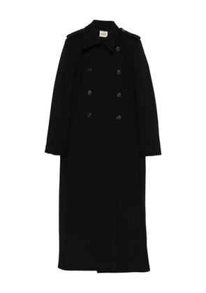KHAITE button-fastening double-breasted coat - Black