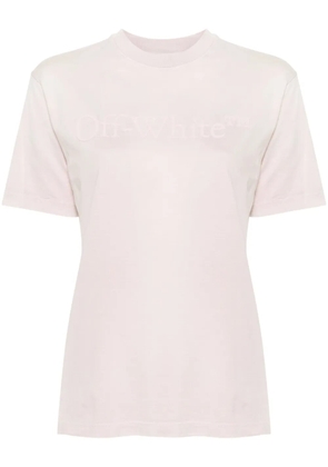 Off-White logo-print ombré T-shirt - Pink