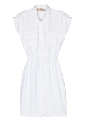 Blanca Vita Afelandra elasticated-waist shirtdress - White