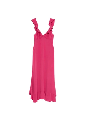 Chloé ruffled silk dress - Pink