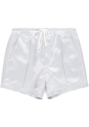 TOM FORD drawstring satin shorts - Blue
