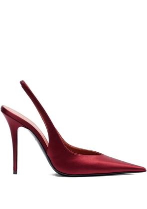 Amina Muaddi 105mm Anok sling-back pointed-toe pumps - Red