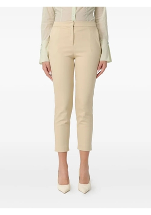 Patrizia Pepe appliqué trousers - Neutrals