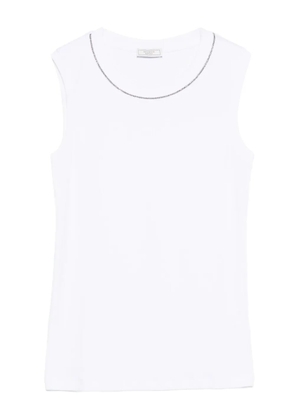 Peserico sleeveless tank top - White
