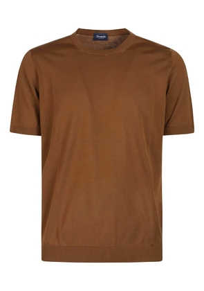 Drumohr short-sleeved cotton T-shirt - Brown