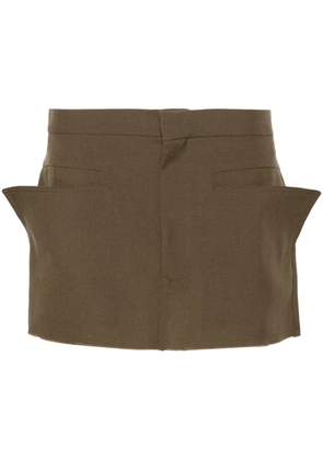Rick Owens Cut-Off mini skirt - Green