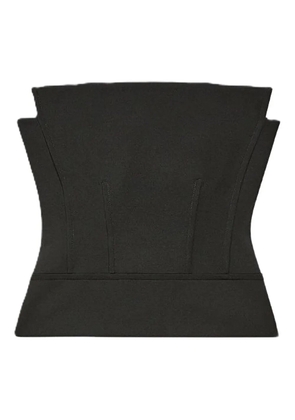 Another Tomorrow strapless panelled bustier - Black