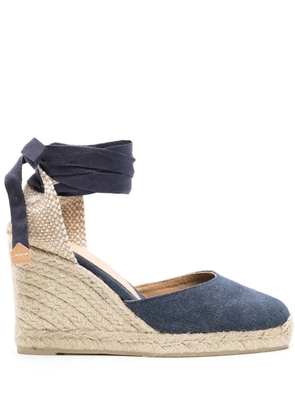 Castañer Carina 70mm wedge espadrilles - Blue