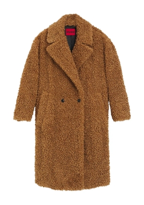 HUGO double-breasted coat - Brown