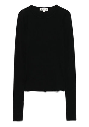 ETERNE long-sleeve fitted top - Black