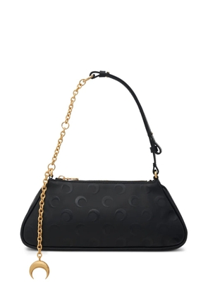 Marine Serre moon embossed chain shoulder bag - Black