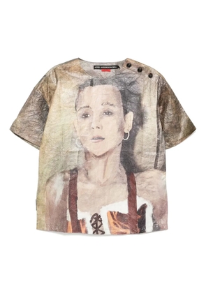 Andersson Bell Remy printed tyvek T-shirt - Neutrals