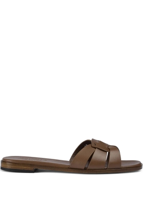 Doucal's leather sandals - Brown