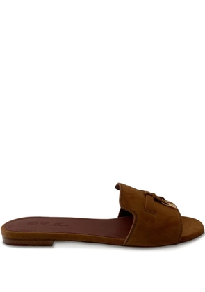 Loro Piana Summer suede sandals - Brown