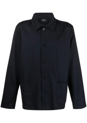 A.P.C. wool shirt jacket - Blue