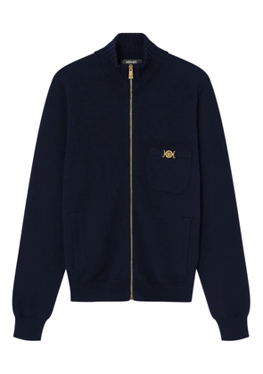 Versace zip logo sweatshirt - Blue