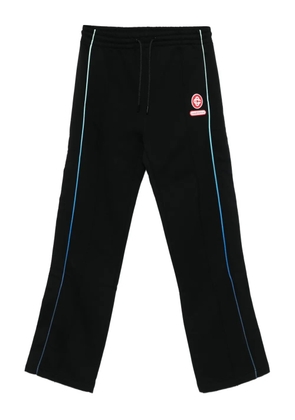 Casablanca side-stripe elastic-waist trousers - Black