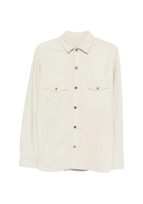 RIFUGIO suede pocket shirt - Neutrals