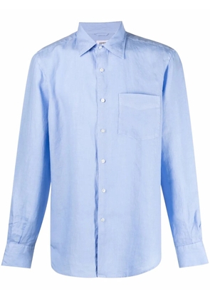 ASPESI pointed-collar long-sleeved shirt - Blue