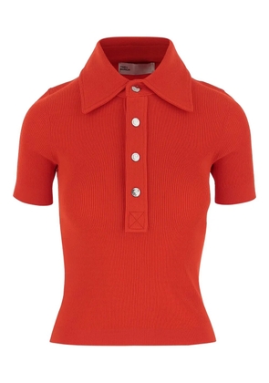 Tory Burch knitted polo top - Red
