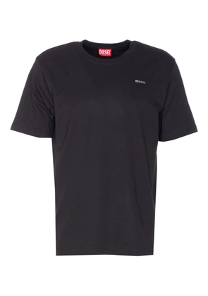 Diesel crew-neck logo-plaque T-shirt - Black