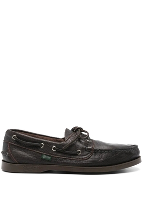 Paraboot leather boat shoes - Brown