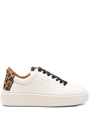 Alexander Smith leopard-print sneakers - White