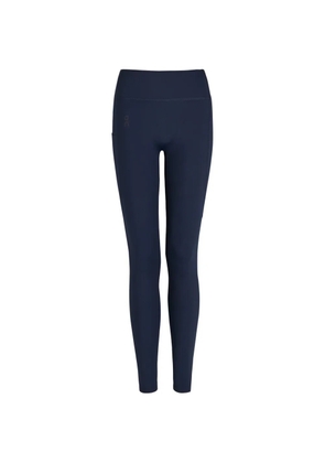 On side-pocket leggings - Blue