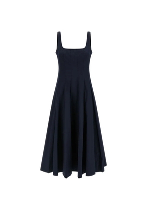 STAUD Wells flared midi dress - Blue