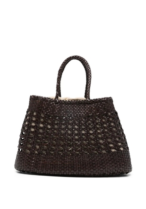 DRAGON DIFFUSION Santa Cano braided-handle tote bag - Brown