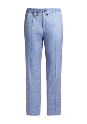 ETRO twill drawstring trousers - Blue