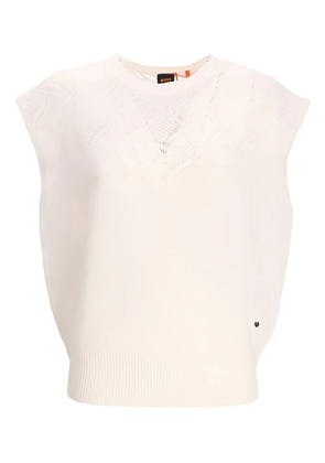 BOSS crew-neck tank top - Neutrals