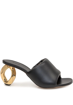 JW Anderson 69mm chain heel sandals - Black