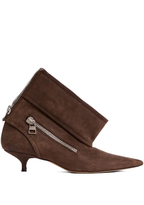 JW Anderson kitten-heel biker boots - Brown