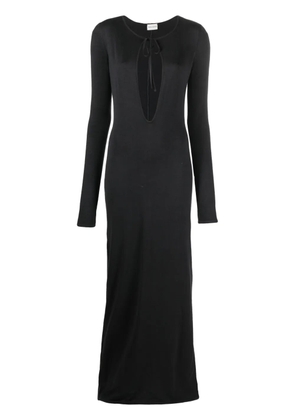 Magda Butrym cut-out silk maxi dress - Grey