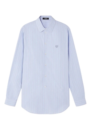 Versace Medusa-embroidered shirt - Blue