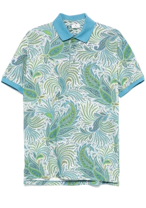 ETRO paisley-print polo shirt - Blue