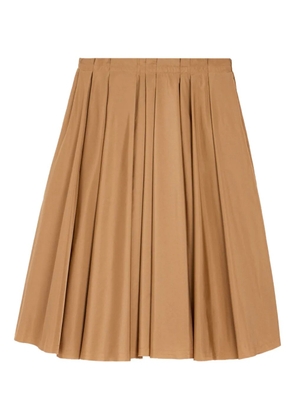 AMI Paris Corolla Taffetas midi skirt - Brown