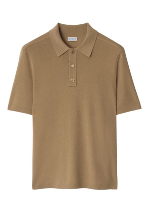 Burberry knitted polo shirt - Brown