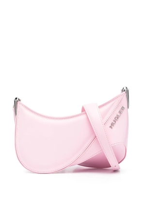 Mugler small Spiral Curve 01 embossed crossbody bag - Pink