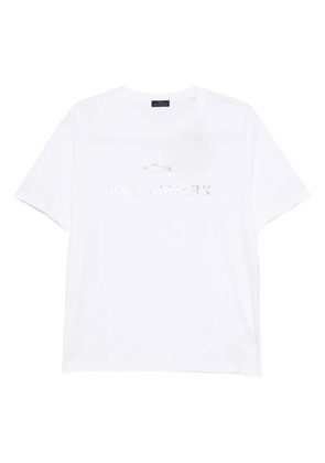 Paul & Shark logo-print cotton T-shirt - White