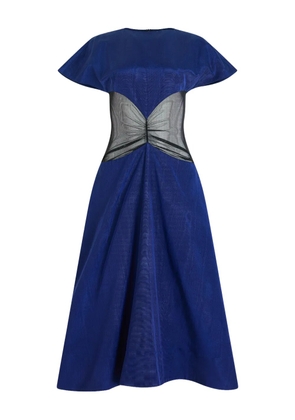 Rosie Assoulin ridged panel dress - Blue