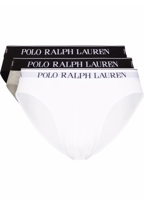 Polo Ralph Lauren elastic logo-detail briefs (set of three) - Black