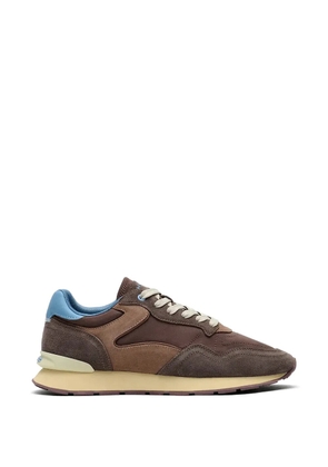 Hoff panelled lace-up sneakers - Brown