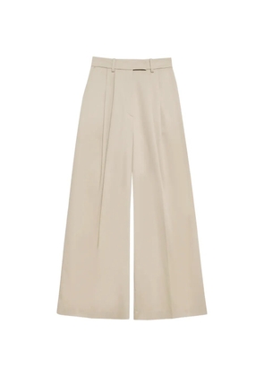 ANINE BING Lou pleated trousers - Neutrals