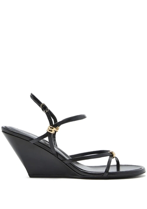 Proenza Schouler Coil strappy wedge sandals - Black