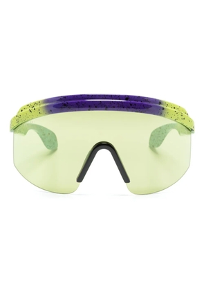 Gucci Eyewear oversize-frame logo-embossed sunglasses - Green