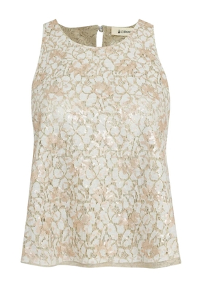 Lethicia Bronstein sequin-embellished top - Neutrals