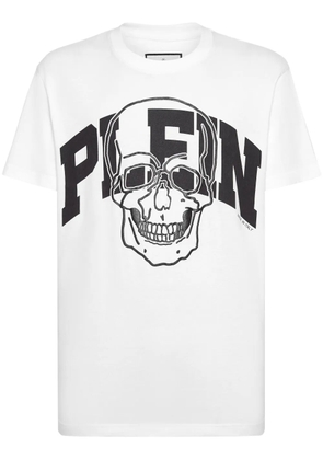 Philipp Plein Skull-print cotton T-shirt - White