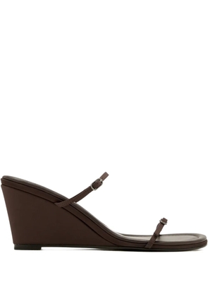 St. Agni Petit wedge strap sandals - Brown